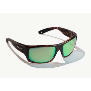Bajio Nato Sunglasses Polarized in Dark Tortoise Gloss with Green Glass